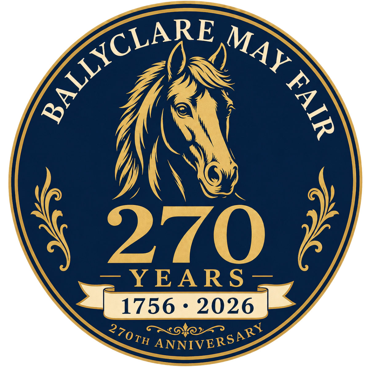 Ballyclare May Fair 270 year anniversary badge, 1756 to 2026